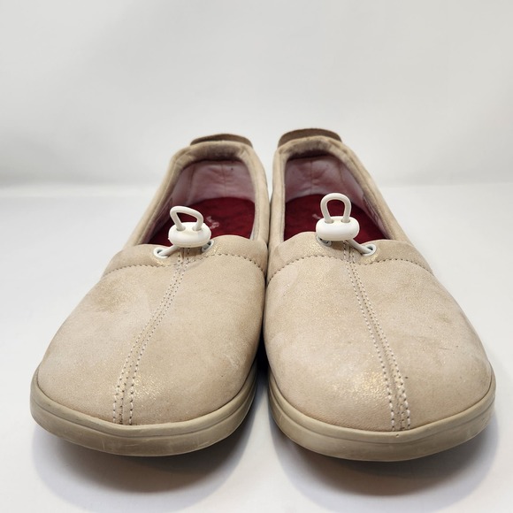 SAS Womens Funk Active Metallic Gold Leather Slip On Loafers Size 8 M Comfort - Picture 3 of 8